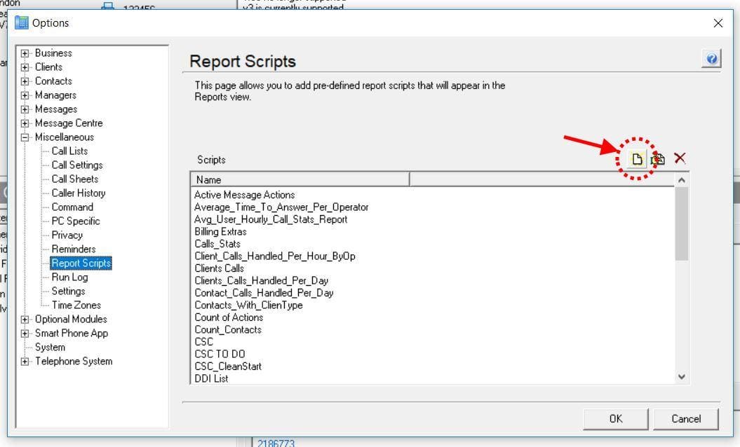 Importing Report Scripts