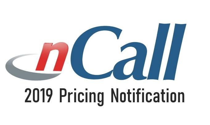 2019 nCall Pricing Notification